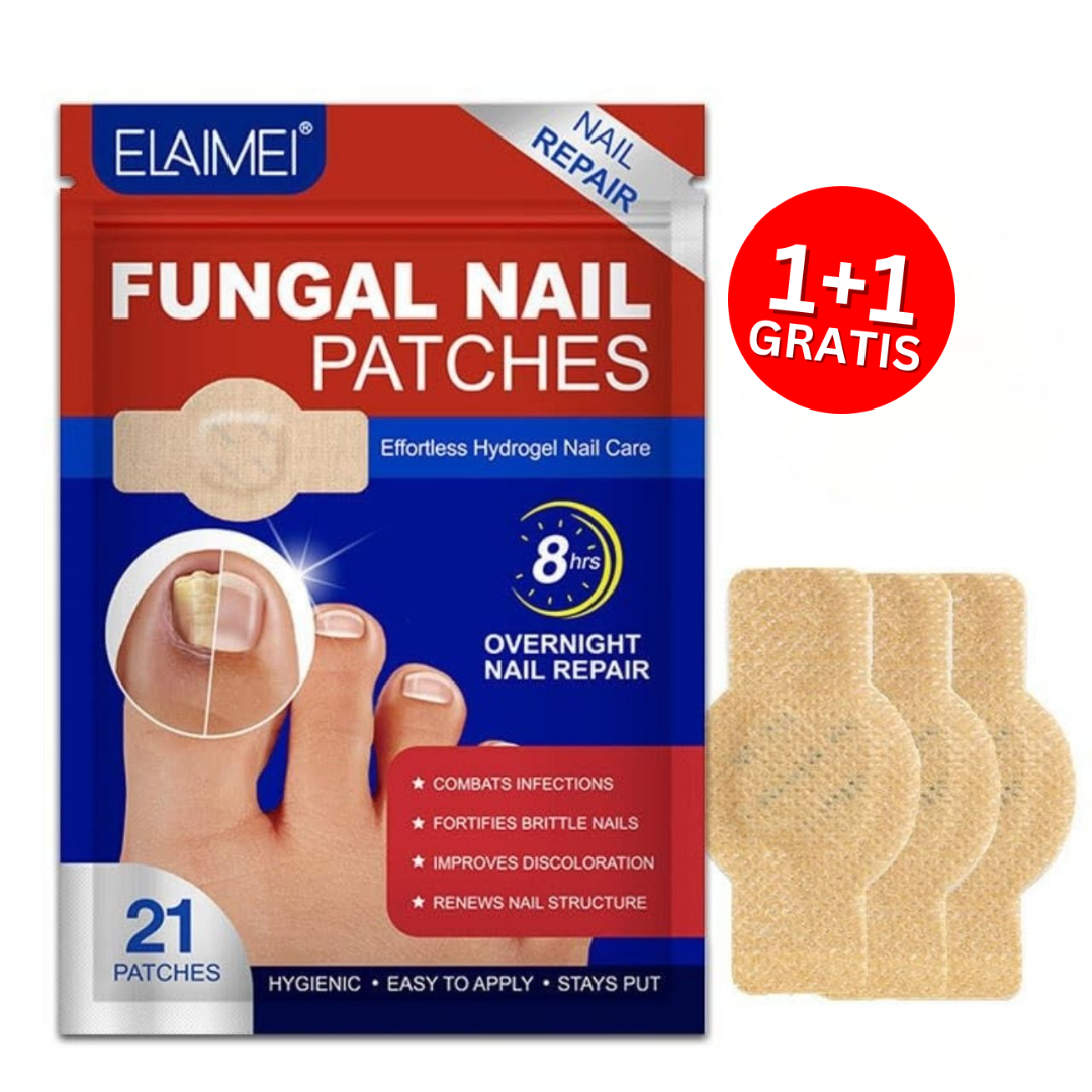 FungalPatches, cerotti riparatori per la cura delle unghie danneggiate (21 pz.) (1+1 GRATIS)