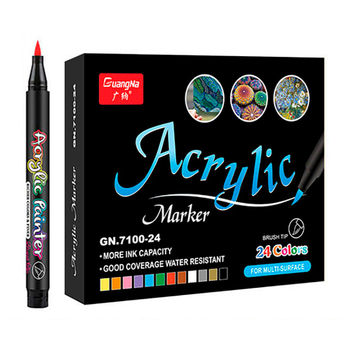 AcrylicMarkers, pennarelli acrilici (24 pz)