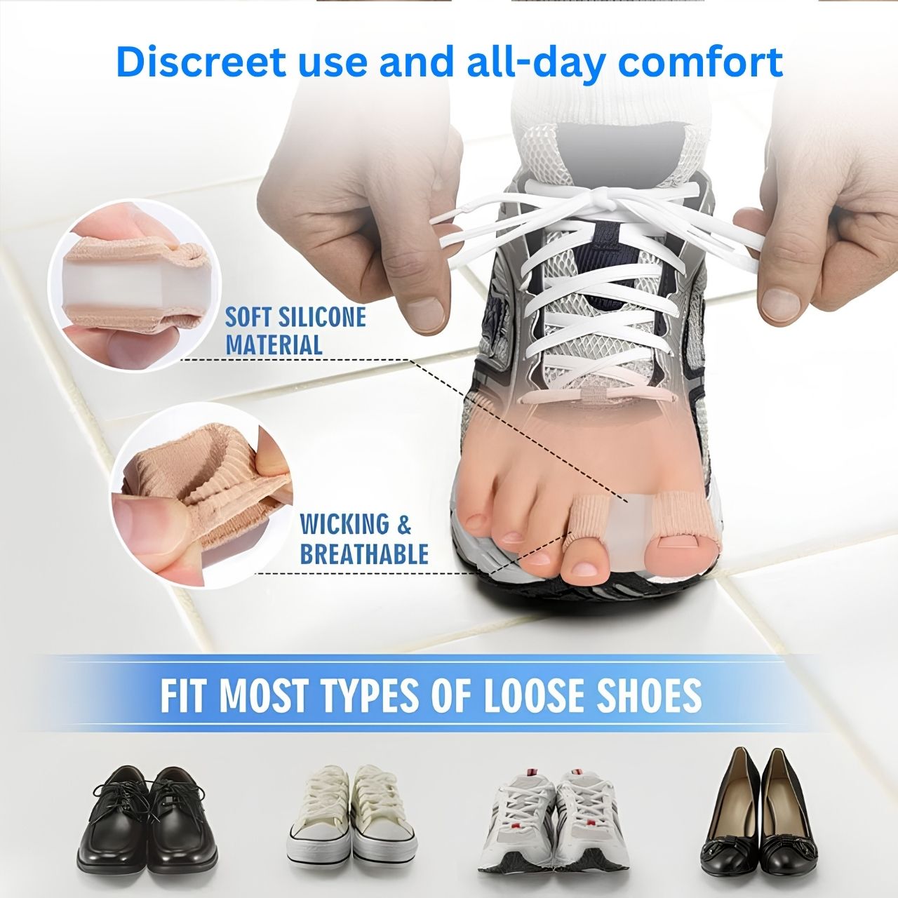 Uso discreto e comfort per tutto il giorno