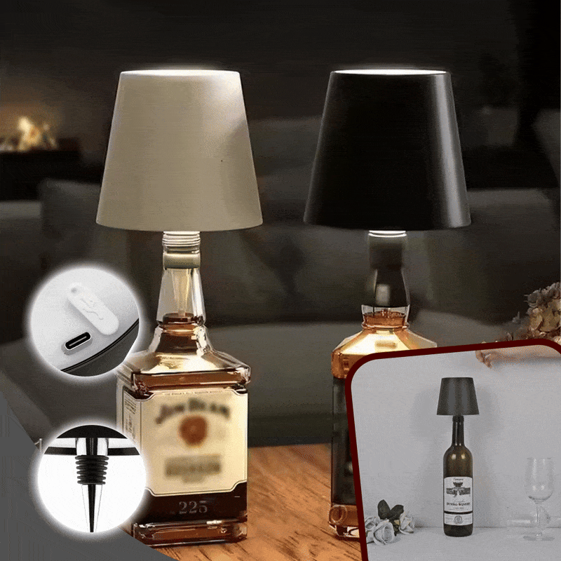 Lampada wireless per bottiglie