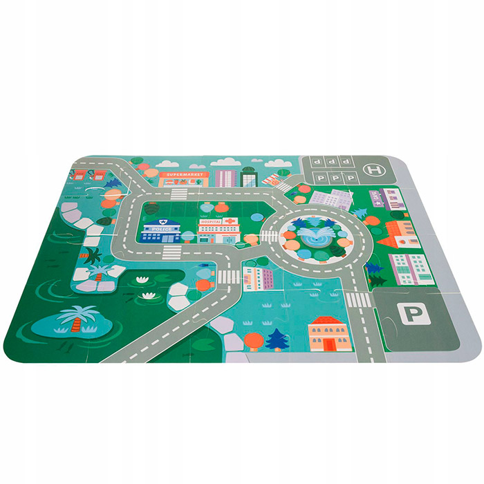 BlockCity, un set di blocchi di diverse forme con una comoda scatola e tappetino da gioco - Image 6
