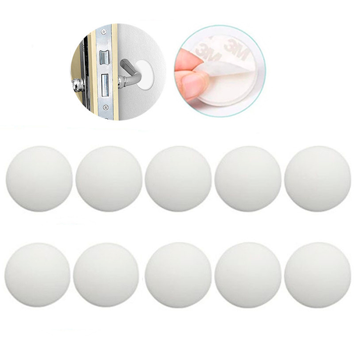 BumperStop, protezione autoadesiva per muro in silicone (10 pz)