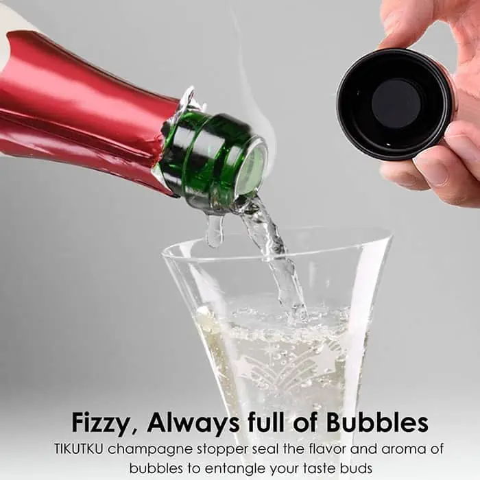 CapLock, tappo per bottiglia sottovuoto (1 per vino + 1 per champagne)