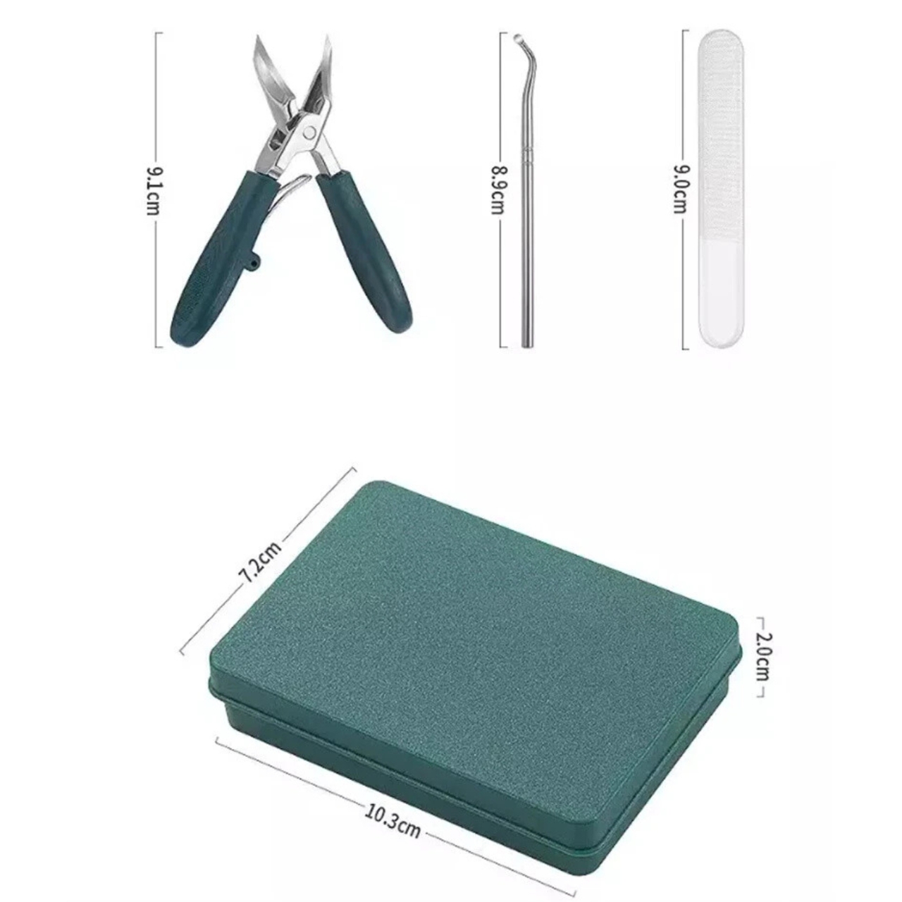 Clipper, set per la cura delle unghie in 3 pezzi
