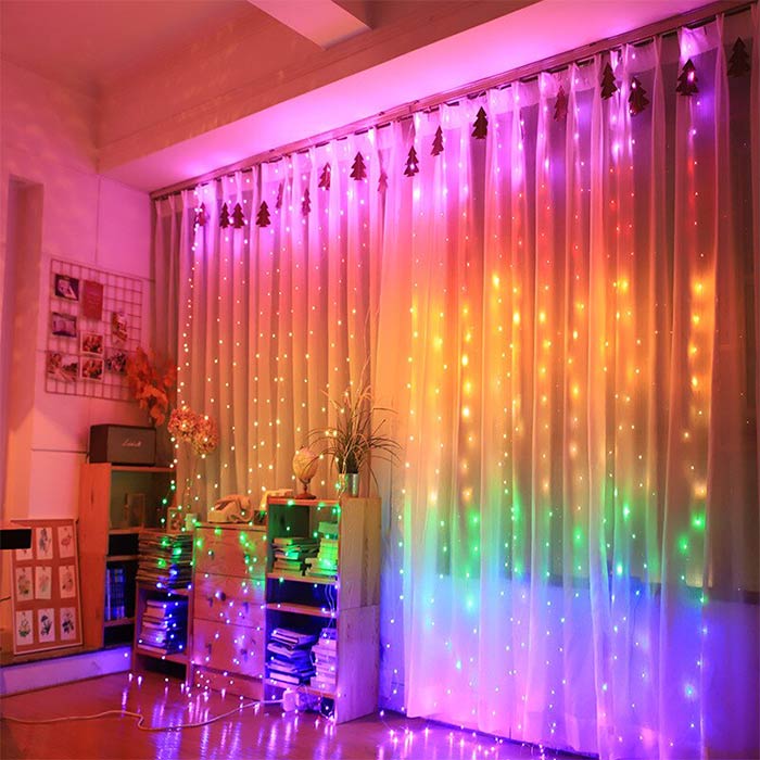 ColorfulCurtain, tenda di luci con 300 luci LED colorate - Image 2