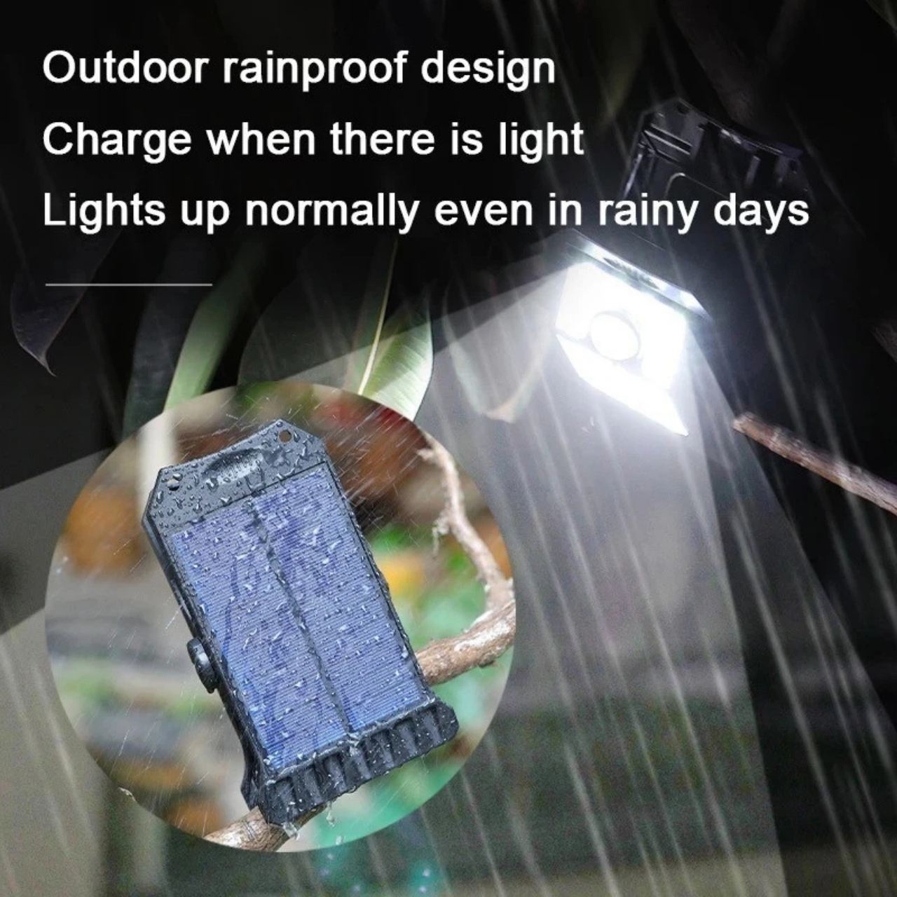 DeckClip, Luce Solare da Giardino con Clip e Sensore di Movimento