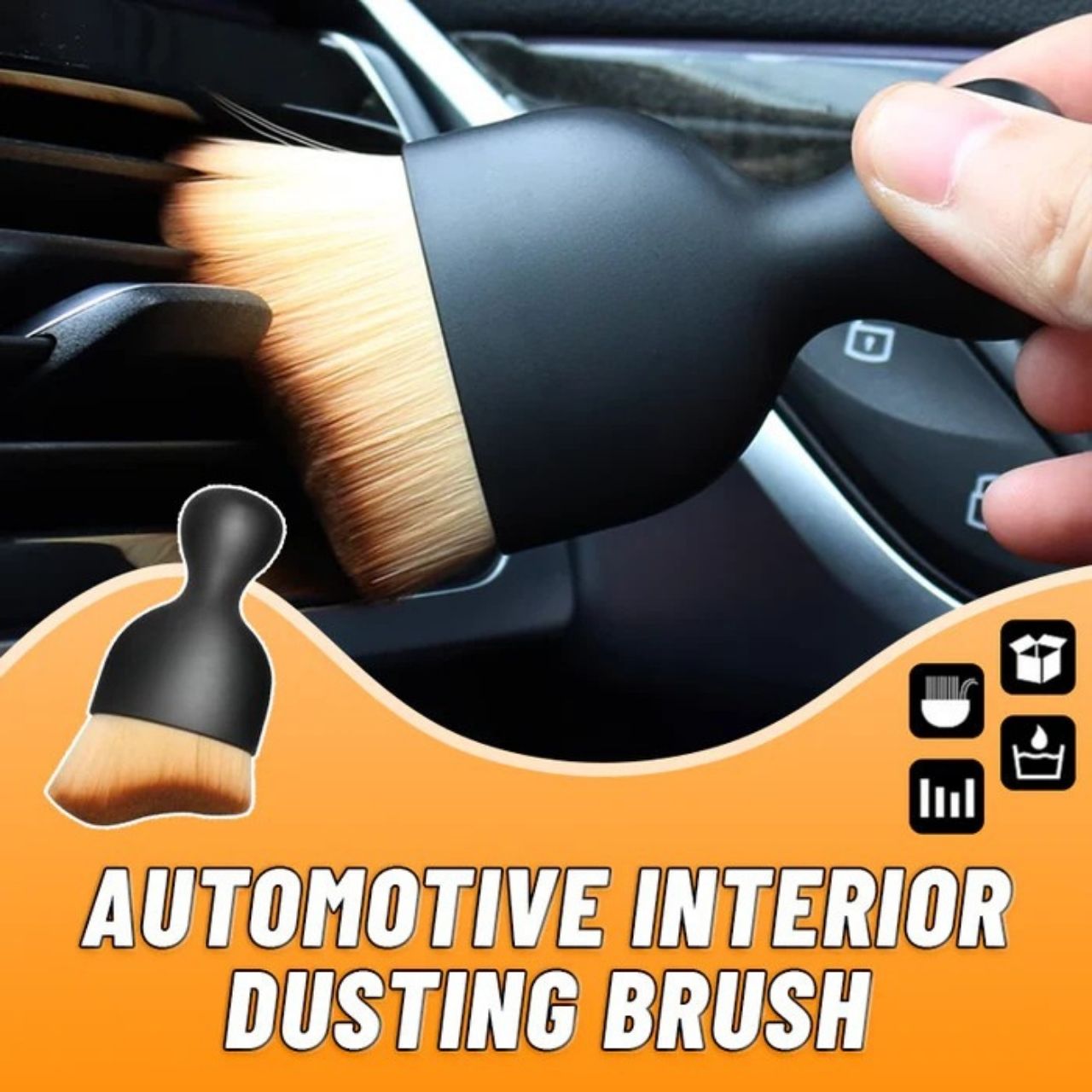 Dustco, spazzola per la pulizia degli interni dell'auto