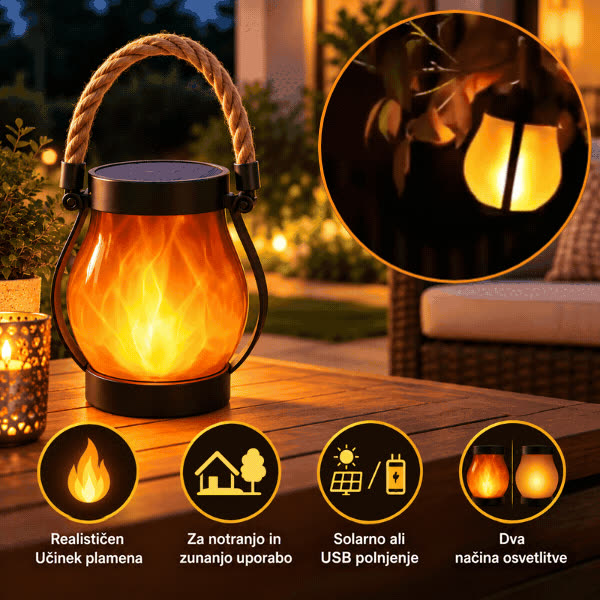 Lanterna solare con effetto fiamma, Flamy - video