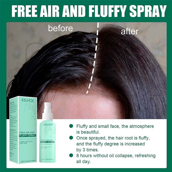 Lo spray dona più volume e i capelli sono incredibilmente morbidi al tatto.