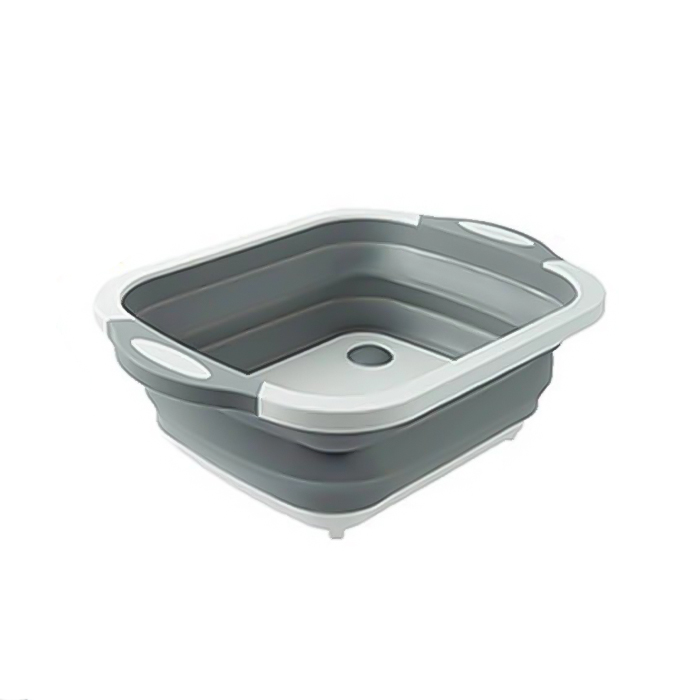 FoldableStrainer,, scolapasta multifunzione, contenitore e tagliere tutto in uno