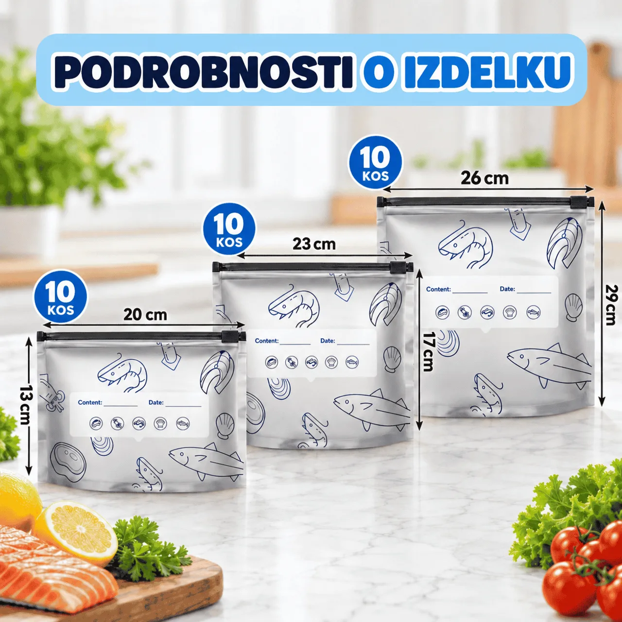 Sacchetti per alimenti (15+15 GRATIS), FreshBags - Image 3