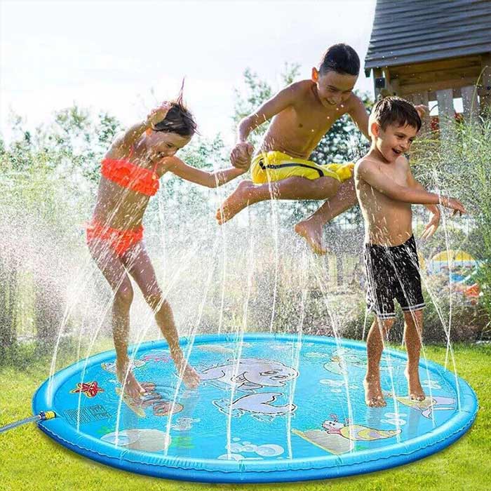 FunPool, piscina gonfiabile con fontana adatta a bambini e animali domestici