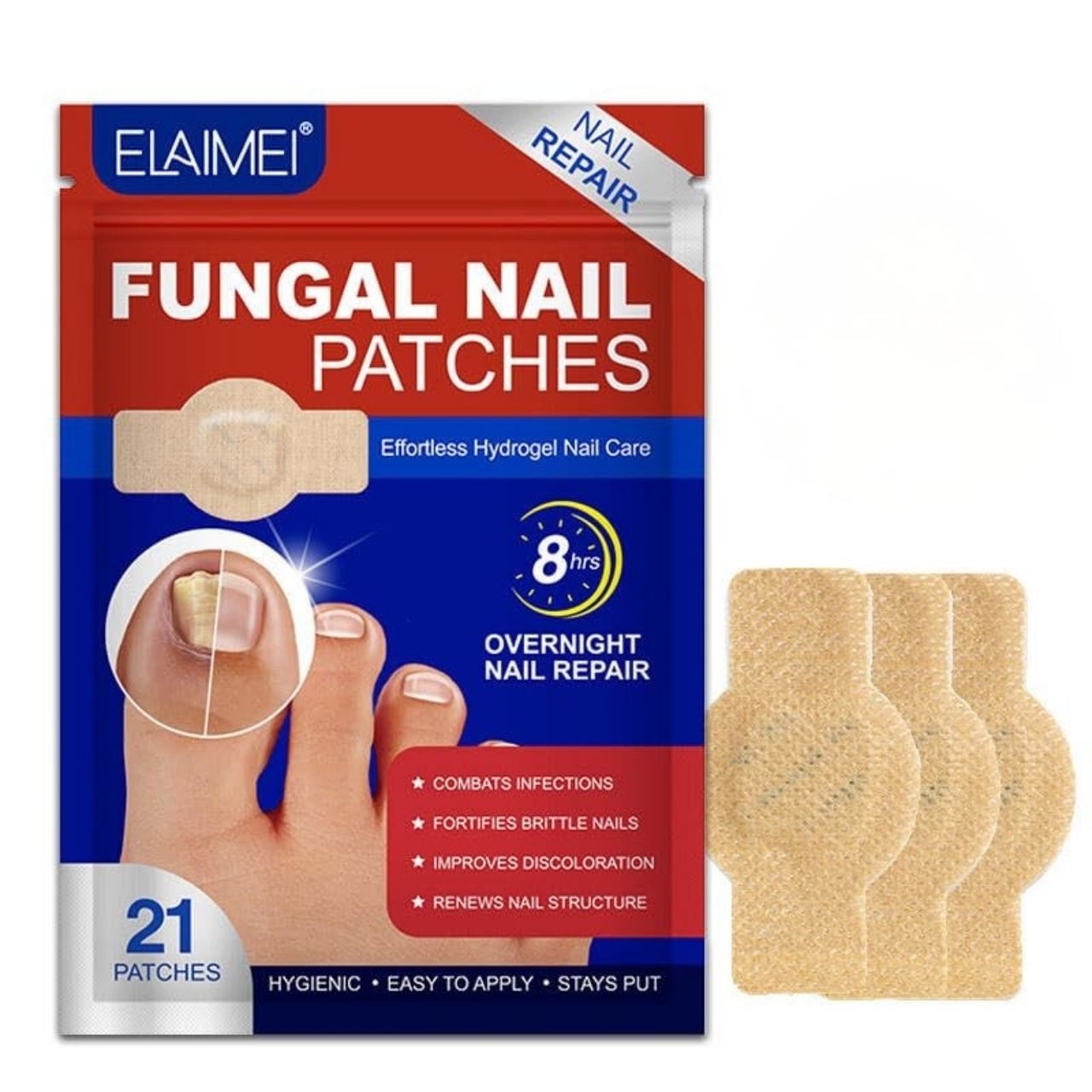 FungalPatches, cerotti per la cura cosmetica delle unghie (21 pz.) - Image 2
