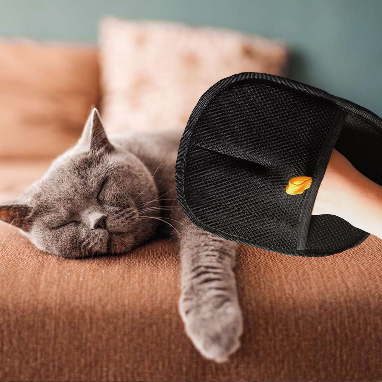 GroomyGlove, guanto per la toelettatura degli animali a doppia faccia - Image 9