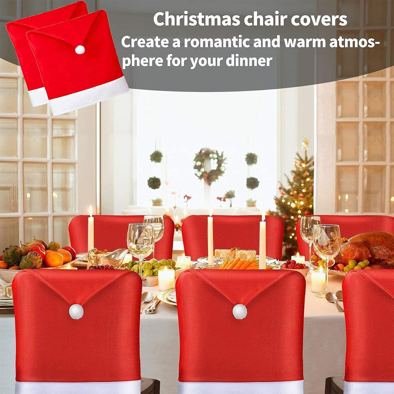 HatBundle – sottopiatti natalizi, 20 pezzi + coprisedie, 4 pezzi - Image 2