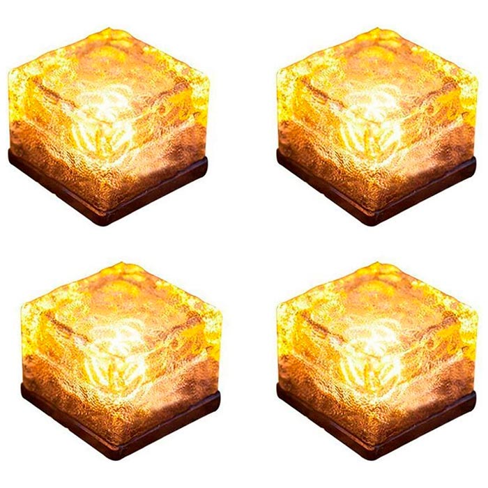 IceCubeLights, luci solari da giardino a forma di cubo (2 pezzi)