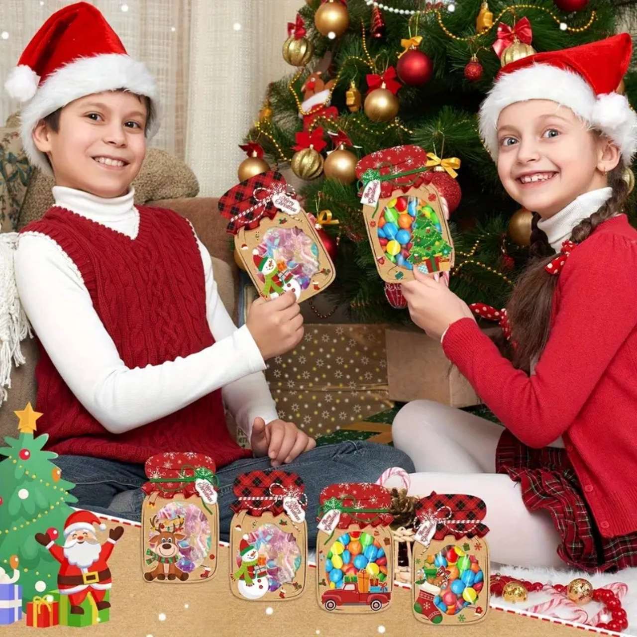 JarGifts, Set di Biglietti di Natale (48 pezzi) - Image 3
