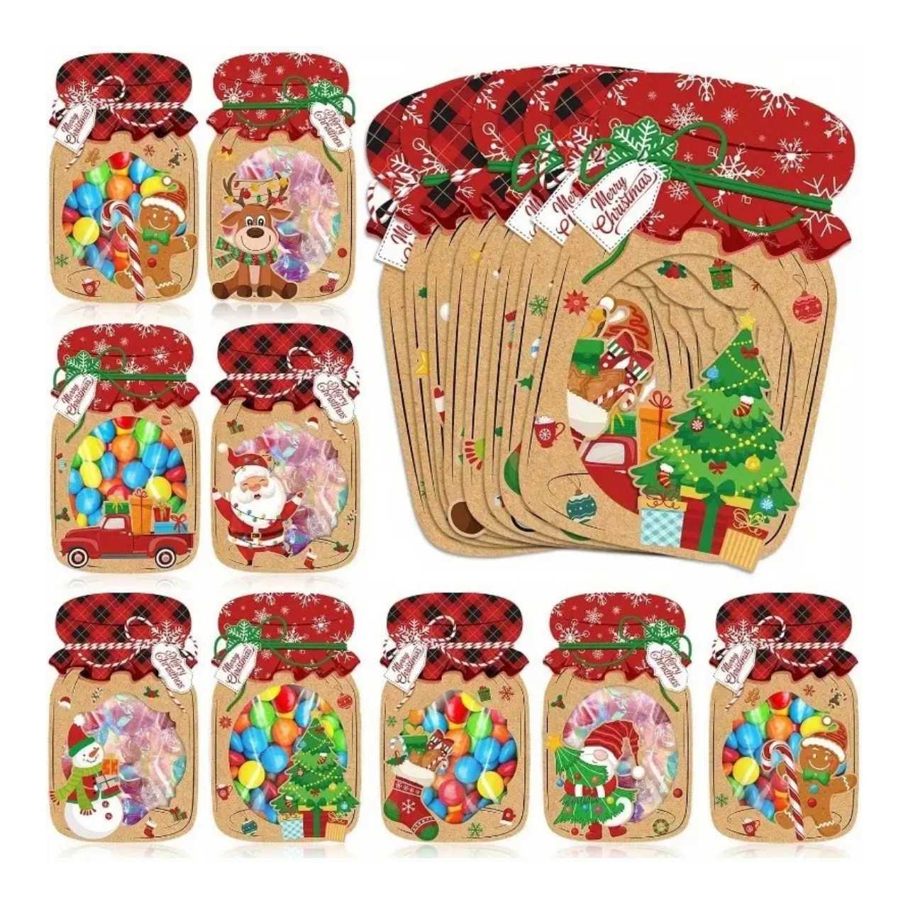 JarGifts, Set di Biglietti di Natale (48 pezzi) - Image 1