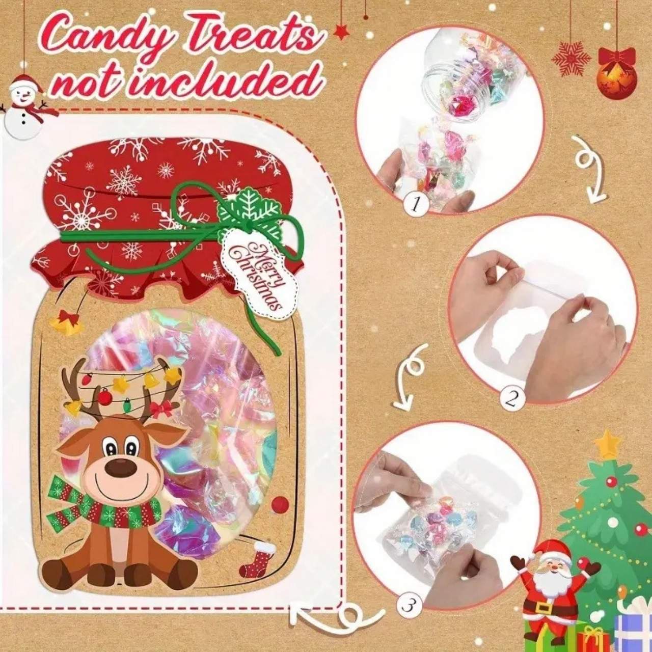 JarGifts, Set di Biglietti di Natale (48 pezzi) - Image 7