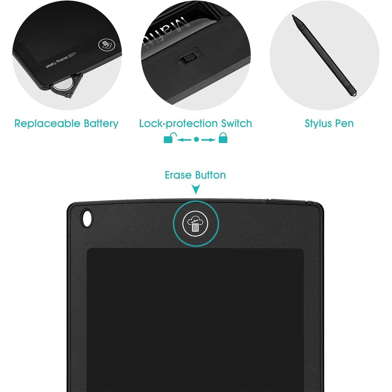 KidsBundle, tablet pen LED e 4 quaderni magici per imparare a scrivere e disegnare