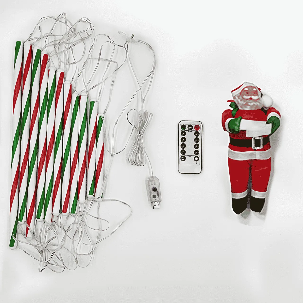 Scala natalizia a LED con Babbo Natale, Scala - Image 7