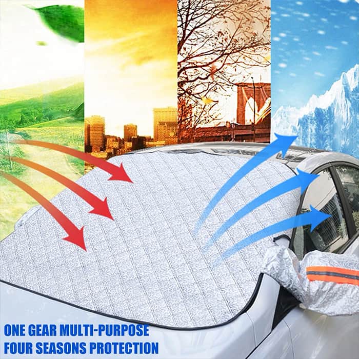 MagneticCarCover, copertura protettiva per parabrezza con magneti