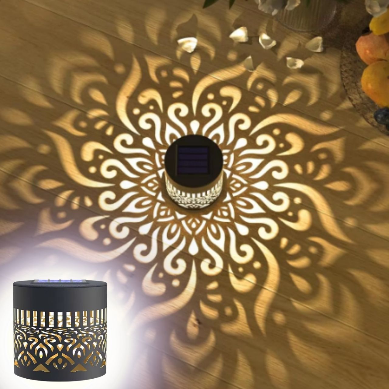 MandalaLamp, lampada da parete solare