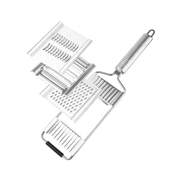 MultiSlicer, tagliaverdure multifunzionale con supporto ergonomico antiscivolo e 3 diverse lame