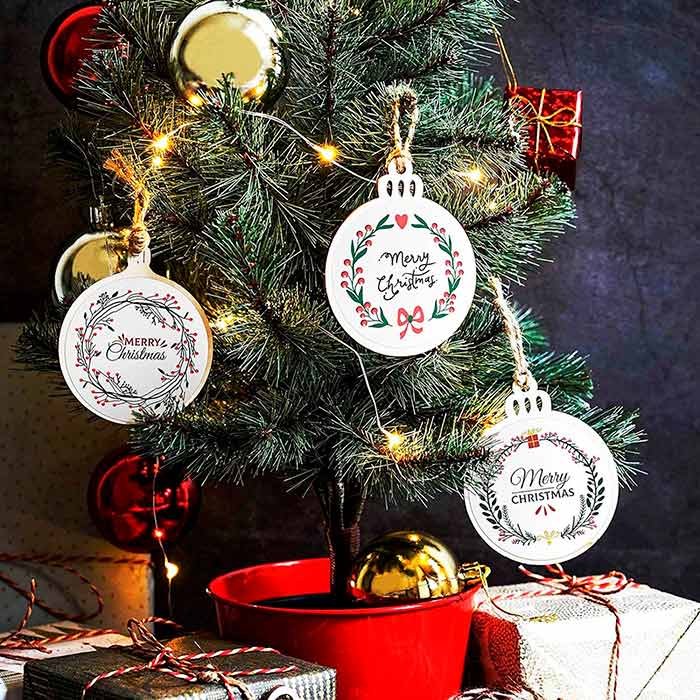 Ornaments, ornamenti natalizi in legno che crei tu stesso (30 pezzi) - Image 4