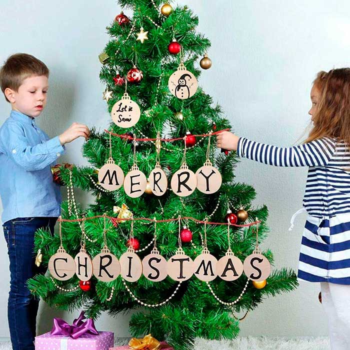 Ornaments, ornamenti natalizi in legno che crei tu stesso (30 pezzi) - Image 9