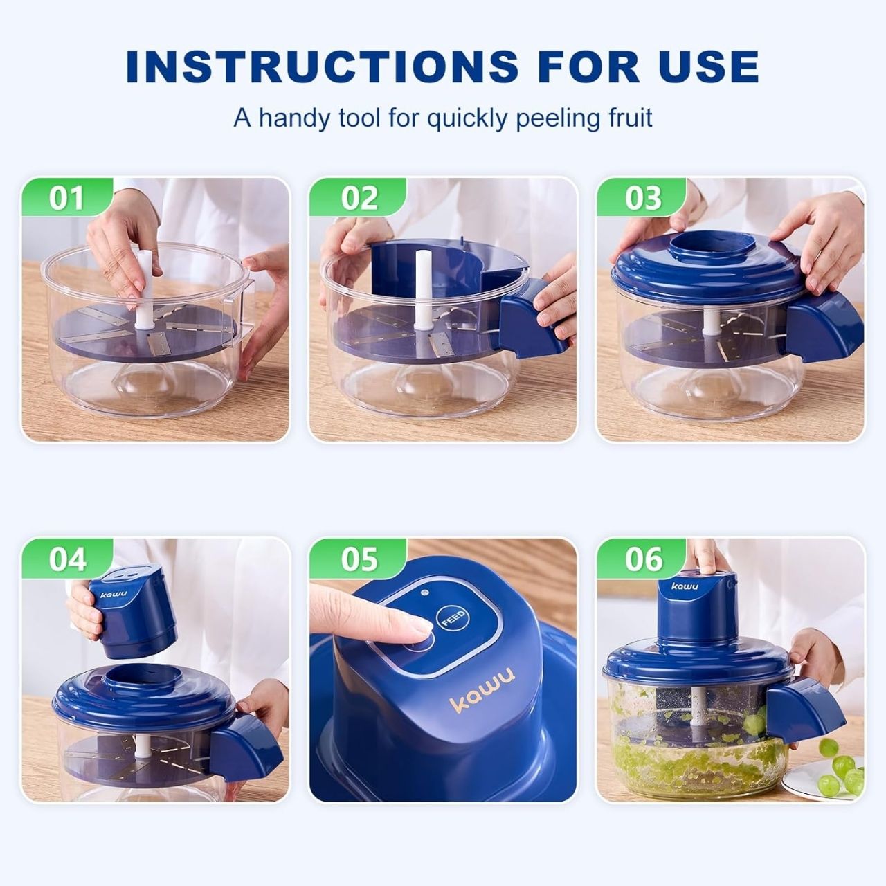 PeelStar, il pelapatate senza fili per frutta e verdura più piccole