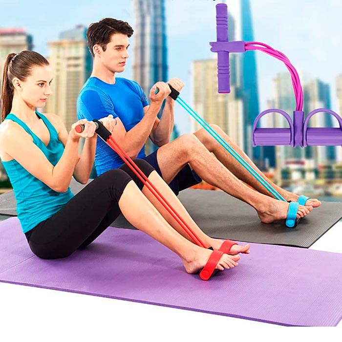 L'elastico da allenamento ha una maniglia morbida e confortevole per un allenamento efficiente e piacevole!