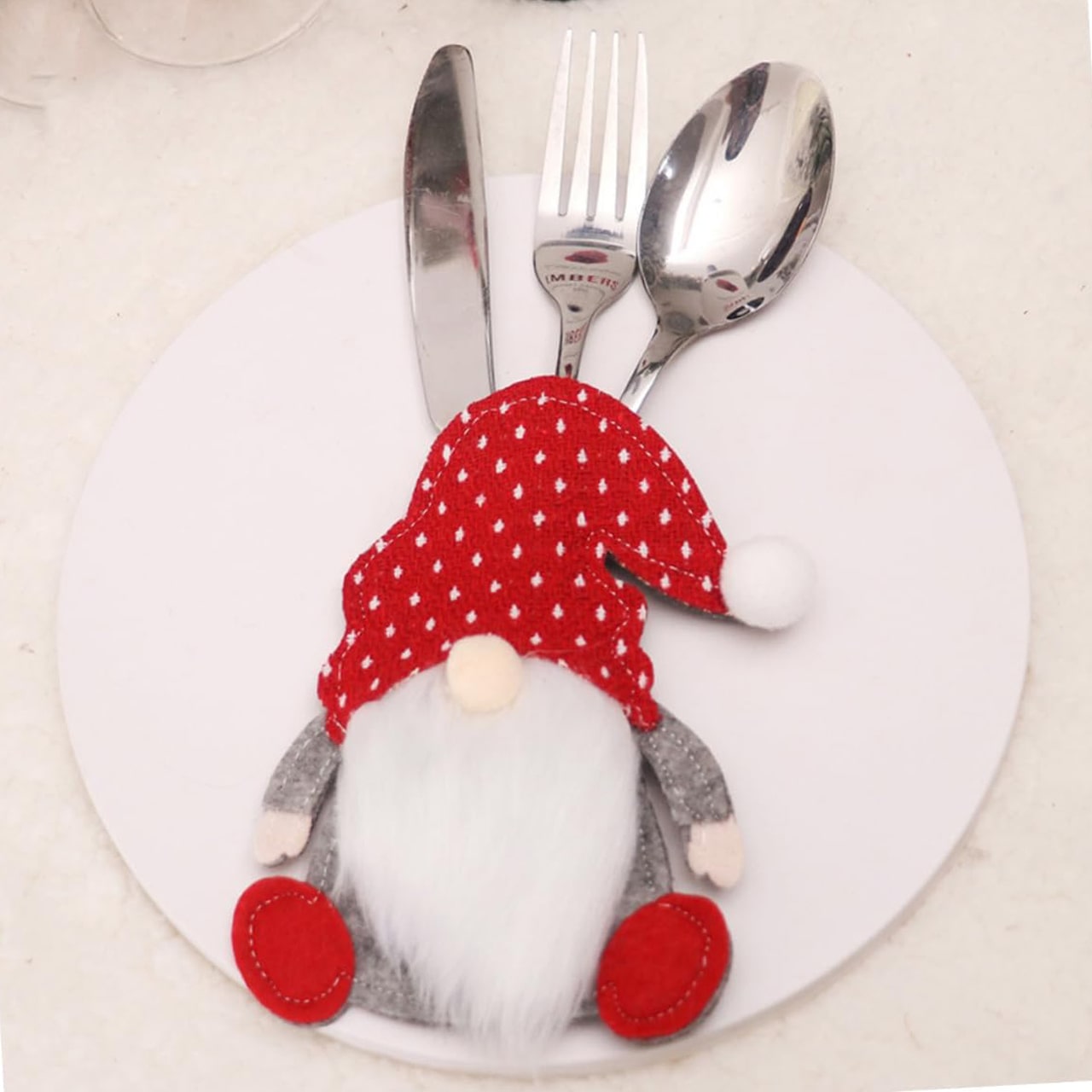 SetGnome, set di posate in 3 pezzi a forma di gnomo - Image 1
