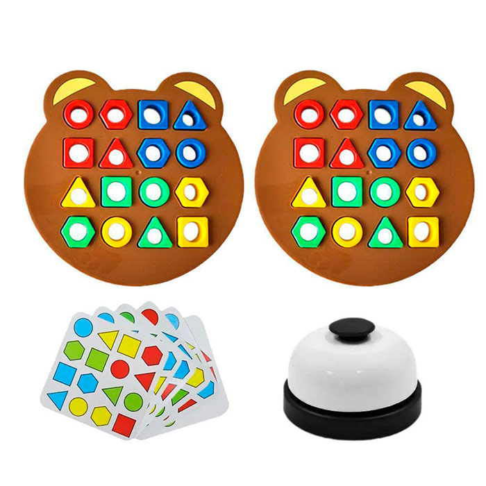 ShapeMatchingGame, un gioco da tavolo per bambini in cui imparano a conoscere forme e colori