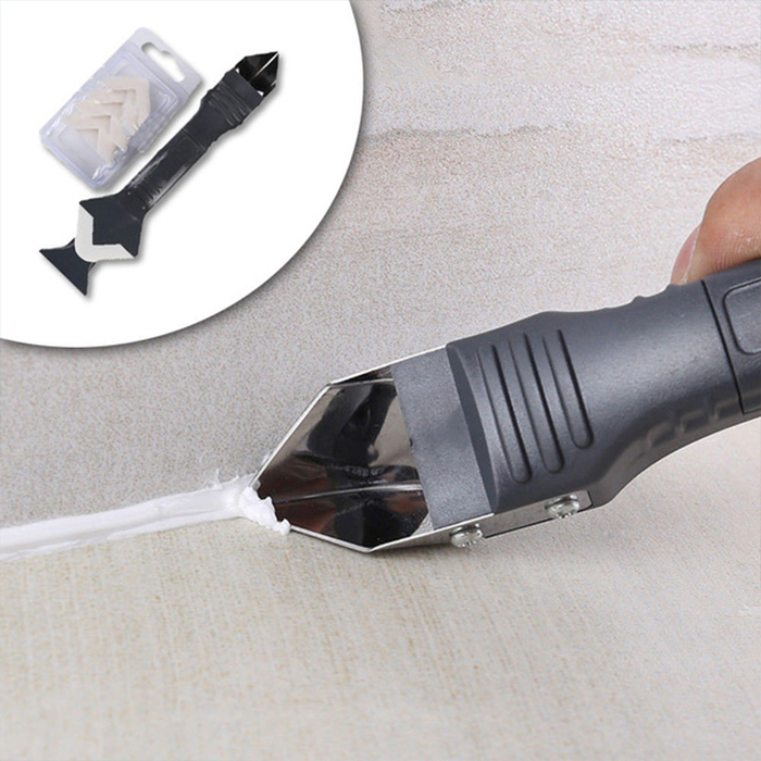 SiliconRemover, strumento 5 in 1 per applicare, lisciare e rimuovere il silicone
