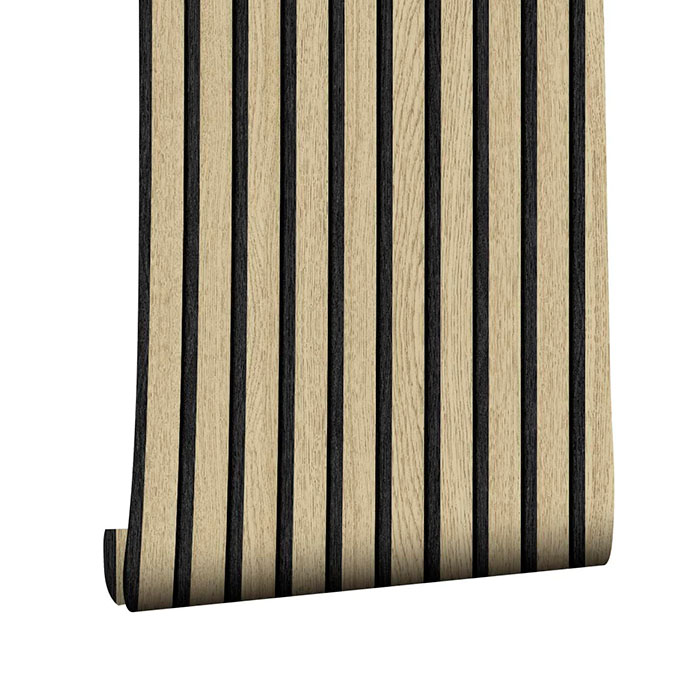 SlatWall, pellicola autoadesiva effetto legno naturale (300 x 45 cm)