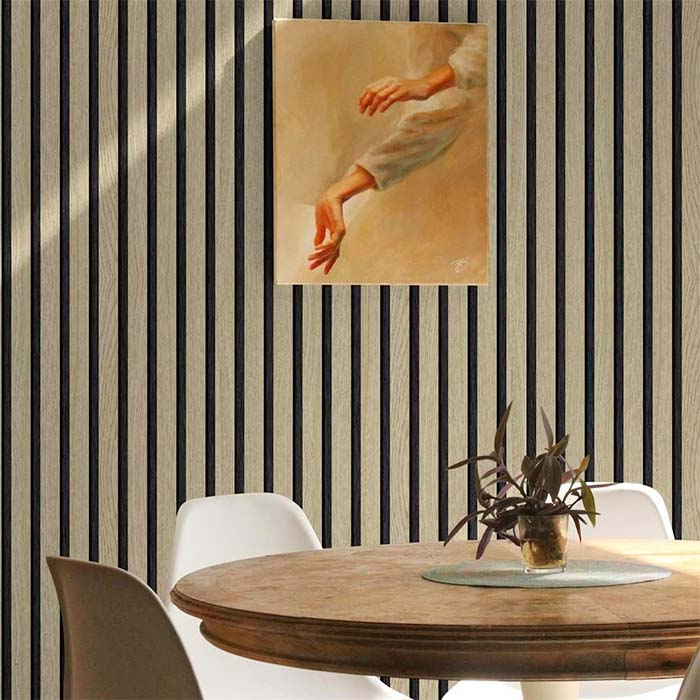 SlatWall, pellicola autoadesiva effetto legno naturale (300 x 45 cm) - Image 6