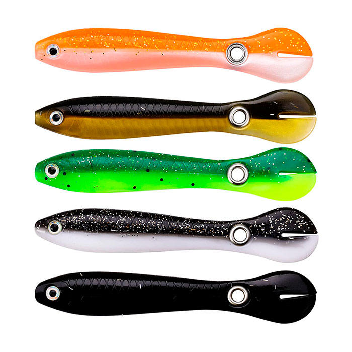 SoftLures, esche per pesci (5 pezzi)