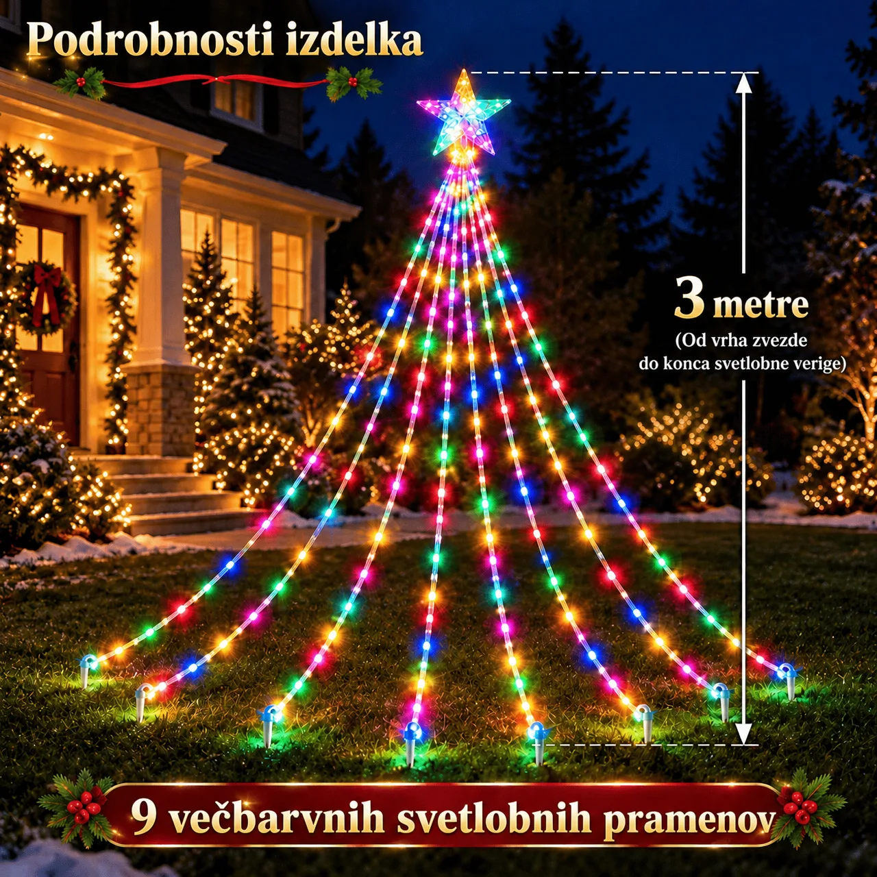 Luci festive a forma di stella, Starsy - Image 3