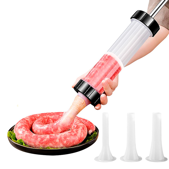Stuffer, un dispositivo per riempire salsicce, salami e simili alimenti