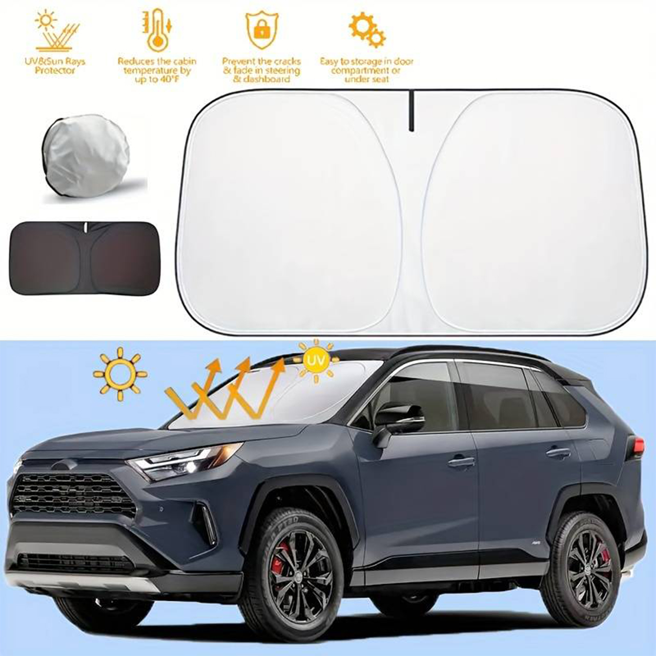 SunVisor, parasole retrattile per parabrezza auto - Image 3