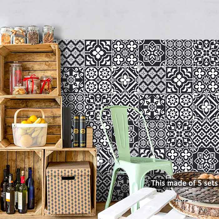 Gli adesivi murali finta piastrella sono perfetti per illuminare il bagno, la cucina, il soggiorno, vari mobili, ecc.