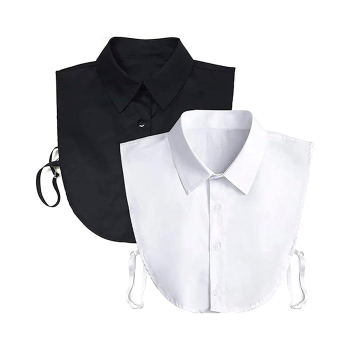TopCollar, colletto da donna (nero e bianco)