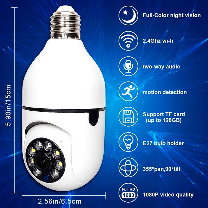 ViewCamera, telecamera di sicurezza a forma di lampadina - Image 2