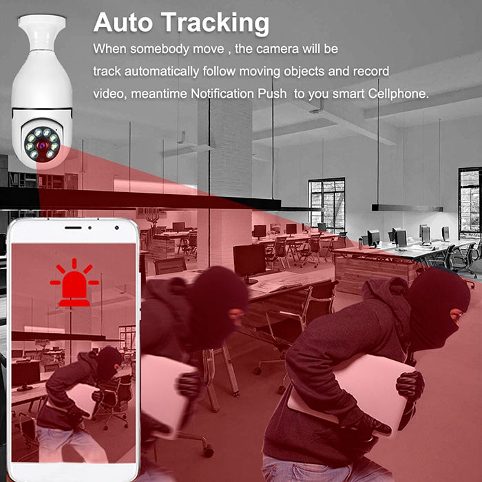 Funzionamento automatico: quando la telecamera di sicurezza rileva un movimento, salva il video nell'app e invia un avviso al tuo telefono!