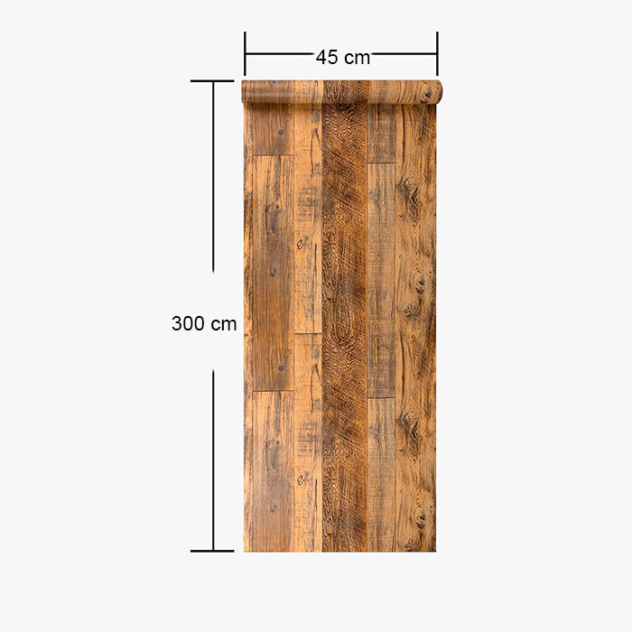 VintageWall, adesivo autoadesivo con aspetto di legno naturale (300 x 45 cm) - Image 2