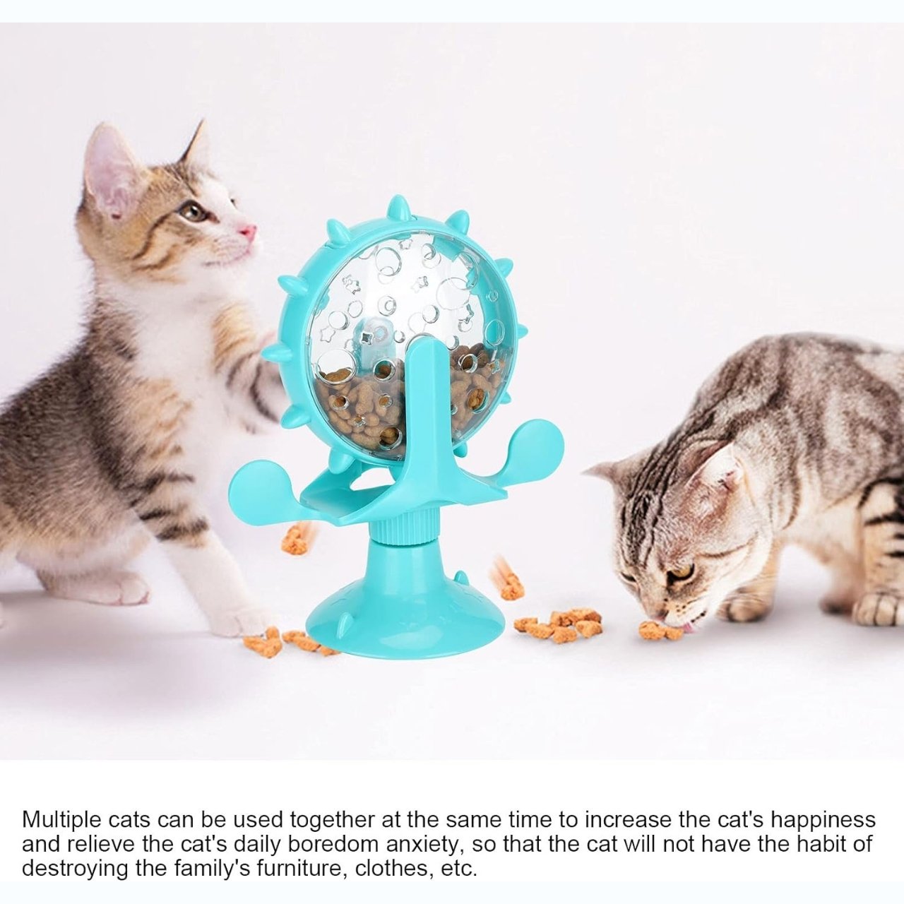 WheelToy, giocattolo interattivo rotante per cibo per gatti e cani - Image 2