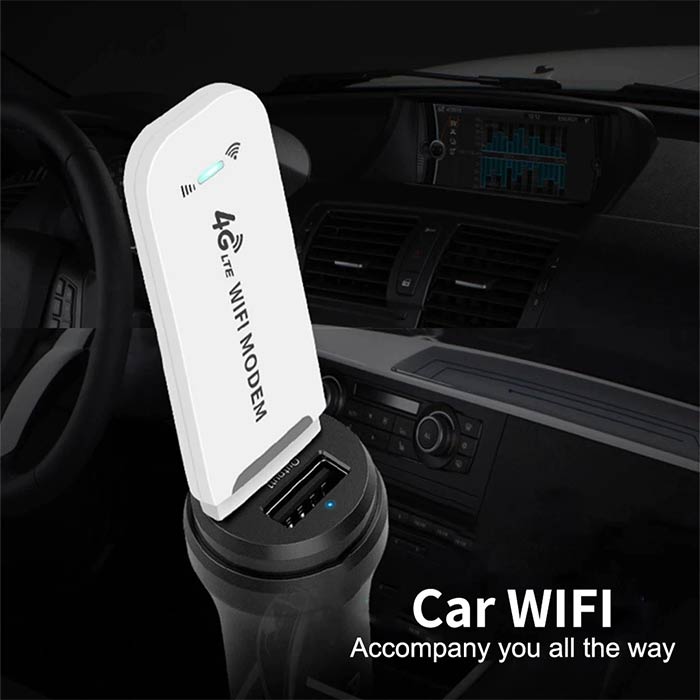 Il modem Wi-Fi funziona inserendo la scheda SIM dati, collegando l'adattatore al computer e inizia a utilizzare Internet!