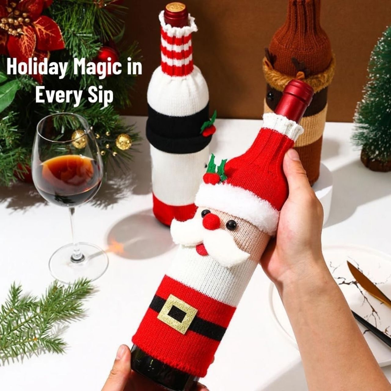 WineSanta, copribottiglia di Babbo Natale - Image 5