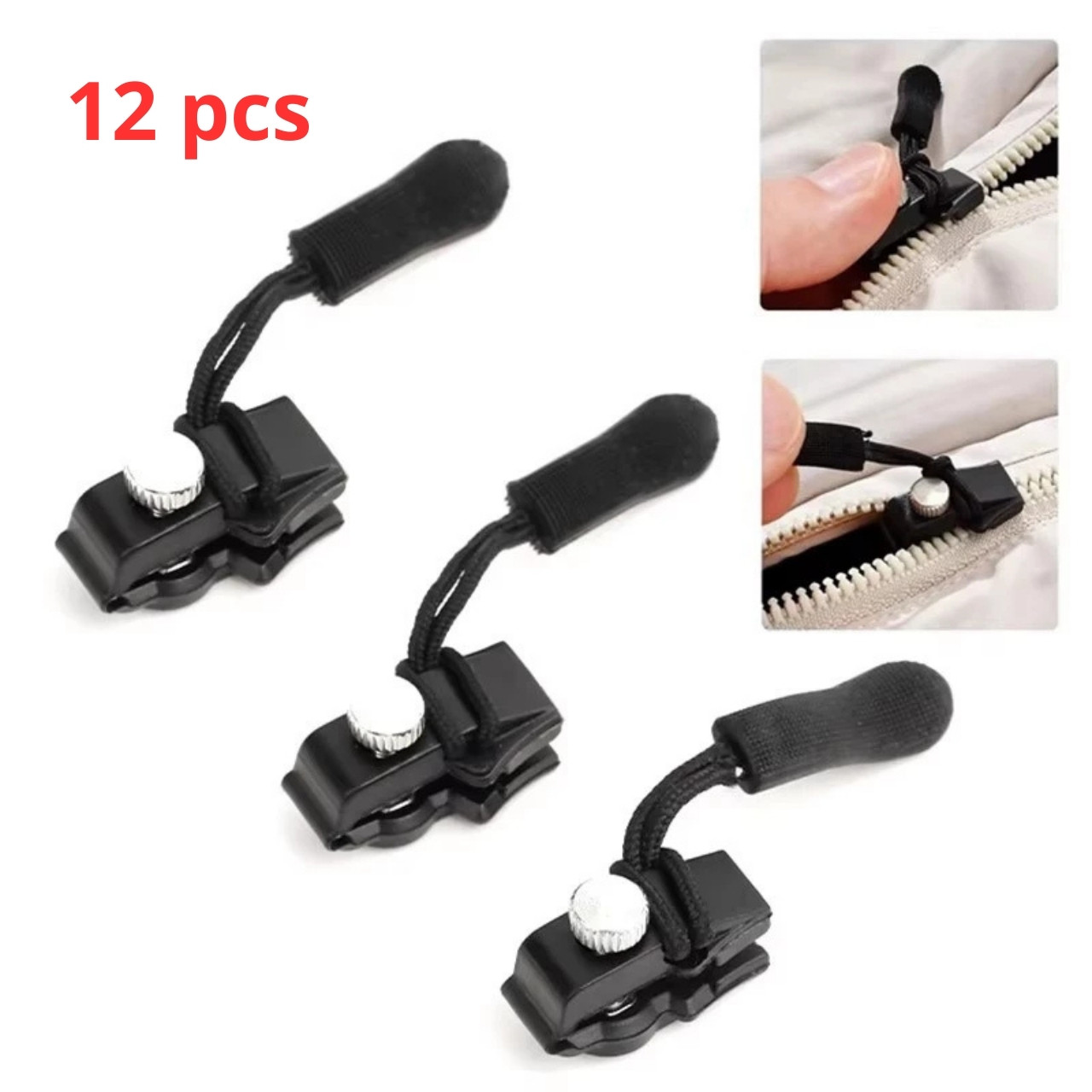 ZipFix, kit di riparazione per cerniere multiuso (12 pezzi)